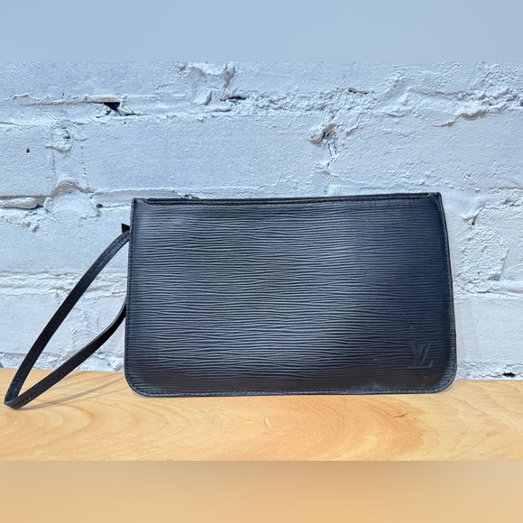 LOUIS VUITTON Epi Neverfull Pochette MM GM Indigo - Picture 1 of 11